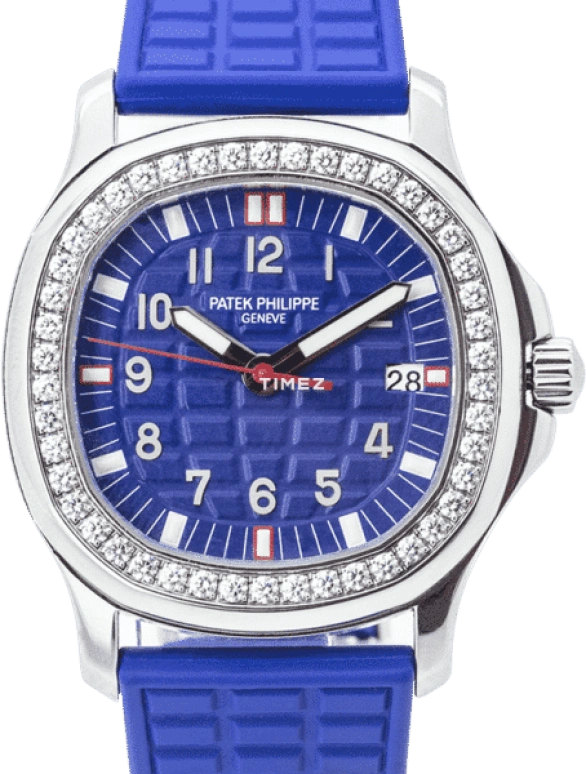 Patek Philippe,Aquanaut 36.30mm,36.30mm,Stainless Steel,Blue,Quartz,Day,In-house Caliber,5067A,5067A-014