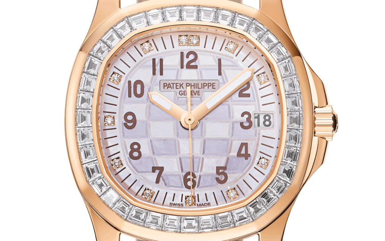 Patek Philippe,Aquanaut 35.60mm,35.60mm,White Gold,Pink,Automatic,Day,45hours,Marcus Rashford,5072R,5072R-001