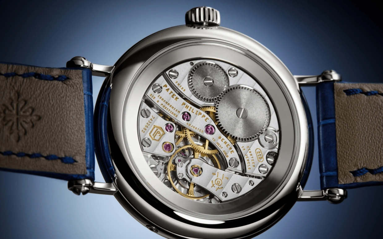 Patek Philippe,Complications 33mm,33mm,White Gold,Blue,Handwound,Moonphase,44hours,7121,7121/200G-001
