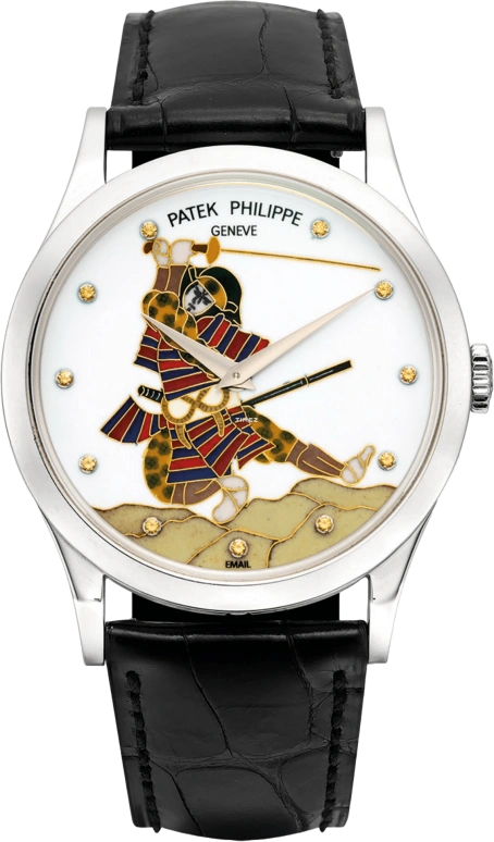 Patek Philippe Calatrava 5077P-Samurai with katana
