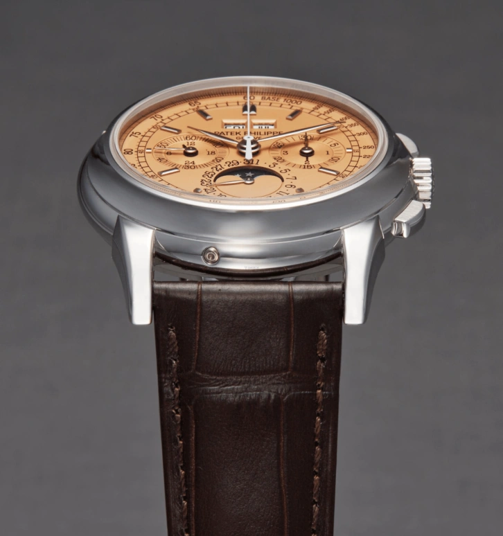 Patek Philippe,Grand Complications 40mm,40mm,White Gold,Salmon,Handwound,Chronograph,Moonphase,Perpetual Calendar,Leap Year,60hours,In-house Caliber,5970G,5970G-019