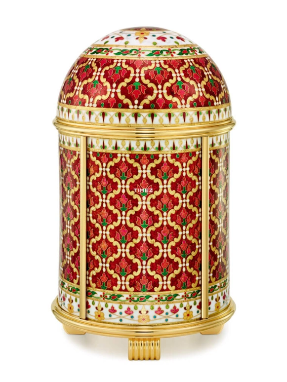 Patek Philippe,Dome Clocks ,White,Red,Electromechanical,In-house Caliber,Red,Gold,Enamel,20078M,20078M-001