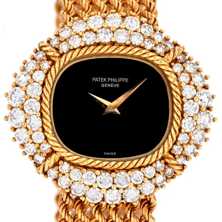 Patek Philippe,Other 31x29mm,31x29mm,Yellow Gold,Black,Handwound,Sapphire,Crystal Glass,Round,4277,4277/2