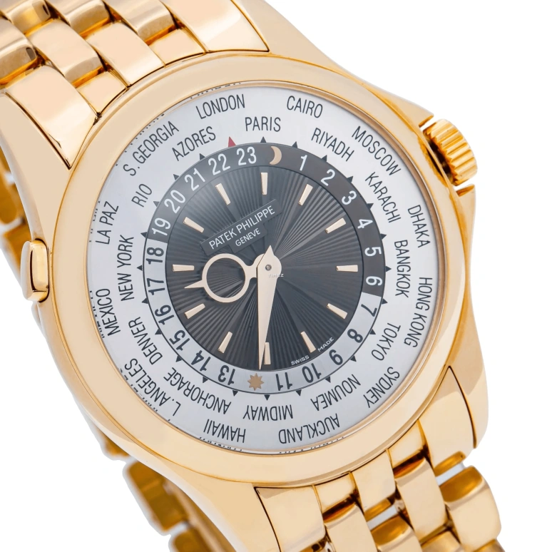 Patek Philippe,Complications 39.50mm,39.50mm,Rose Gold,Silver White,Automatic,World Time,48hours,5130,5130/1R-010