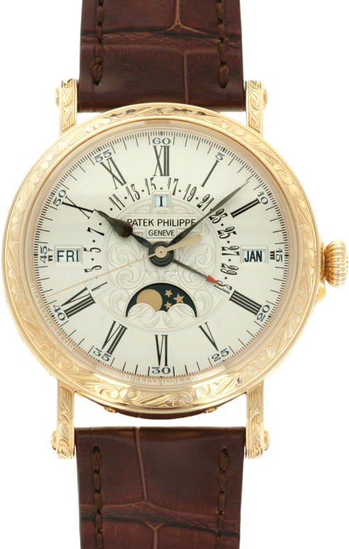 Patek Philippe,Grand Complications 38mm,38mm,Yellow Gold,Silver White,Automatic,Moonphase,Perpetual Calendar,Annual Calendar,Month,45hours,In-house Caliber,5160J,5160J-001