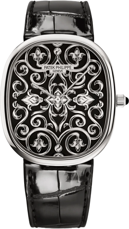Patek Philippe,Golden Ellipse 34.50mm,34.50mm,White Gold,Black,Automatic,48hours,In-house Caliber,5738,5738/51G-001