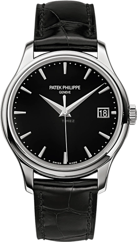 Patek Philippe,Calatrava 39mm,39mm,White Gold,Black,Automatic,Day,45hours,5227G,5227G-010