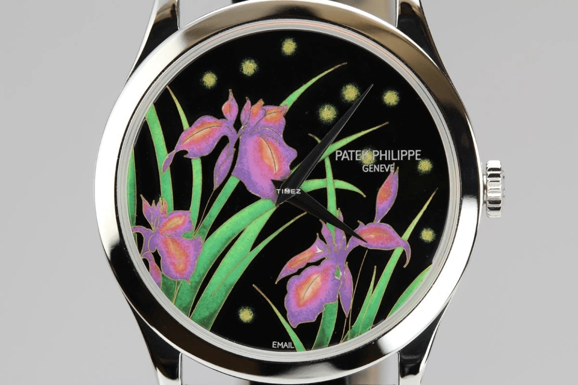 Patek Philippe,Calatrava 37mm,37mm,Platinum,Multi-Color,Green,Black,Pink,Automatic,48hours,In-house Caliber,5077P,5077P-087