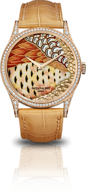 Patek Philippe,Calatrava 38mm,38mm,Rose Gold,Multi-Color,Orange,Automatic,48hours,In-house Caliber,5077,5077/100R-014