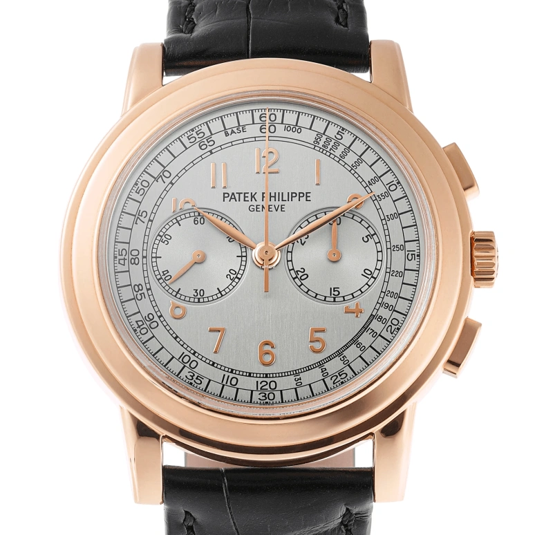 Patek Philippe,Complications 42mm,42mm,Red Gold,Silver,Handwound,Chronograph,60hours,5070R,5070R-001