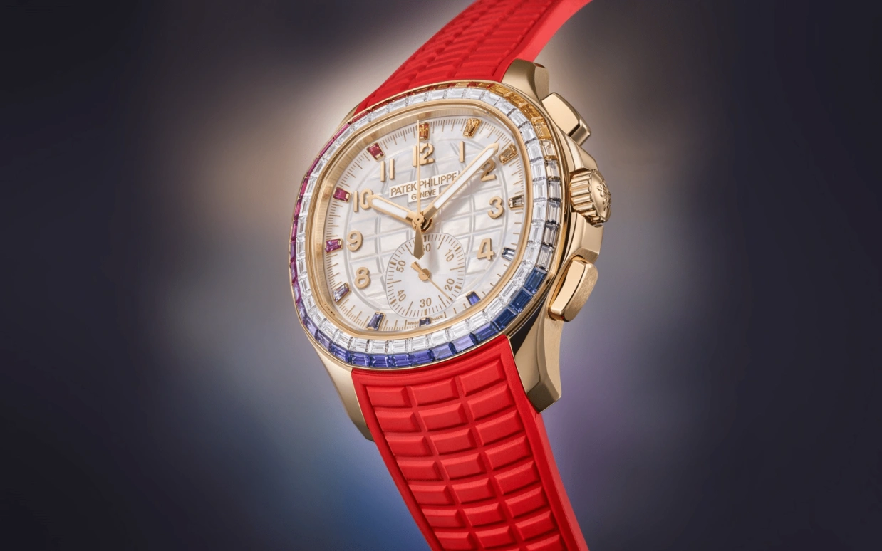Patek Philippe,Aquanaut 39.90mm,39.90mm,Rose Gold,Multi-Color,White,Automatic,55hours,In-house Caliber,Yeoh Choo Kheng,Michelle Yeoh,Lionel Messi,Jimmy Butler,Ben Simmons,Paul Pogba,La Pulga,GOAT,7968,7968/300R-001