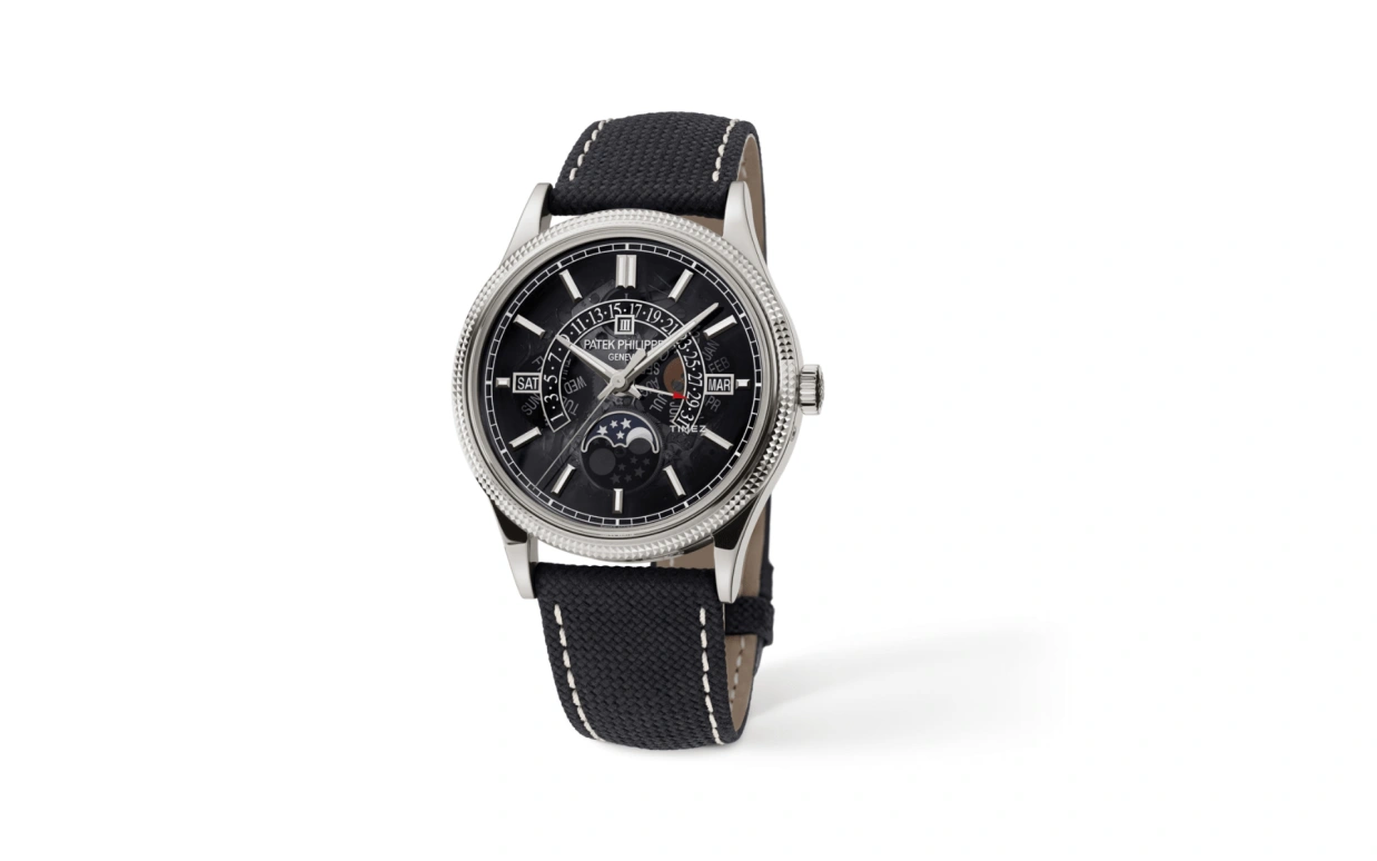 Patek Philippe,Grand Complications 39.50mm,39.50mm,White Gold,Gradient,Black,Automatic,Moonphase,Perpetual Calendar,Leap Year,Month,45hours,In-house Caliber,6159G,6159G-001