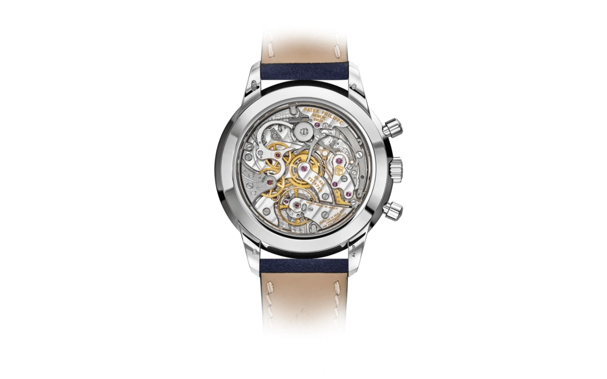 Patek Philippe,Complications 41mm,41mm,White Gold,Blue,Handwound,Chronograph,Column Wheel,5172G,5172G-001