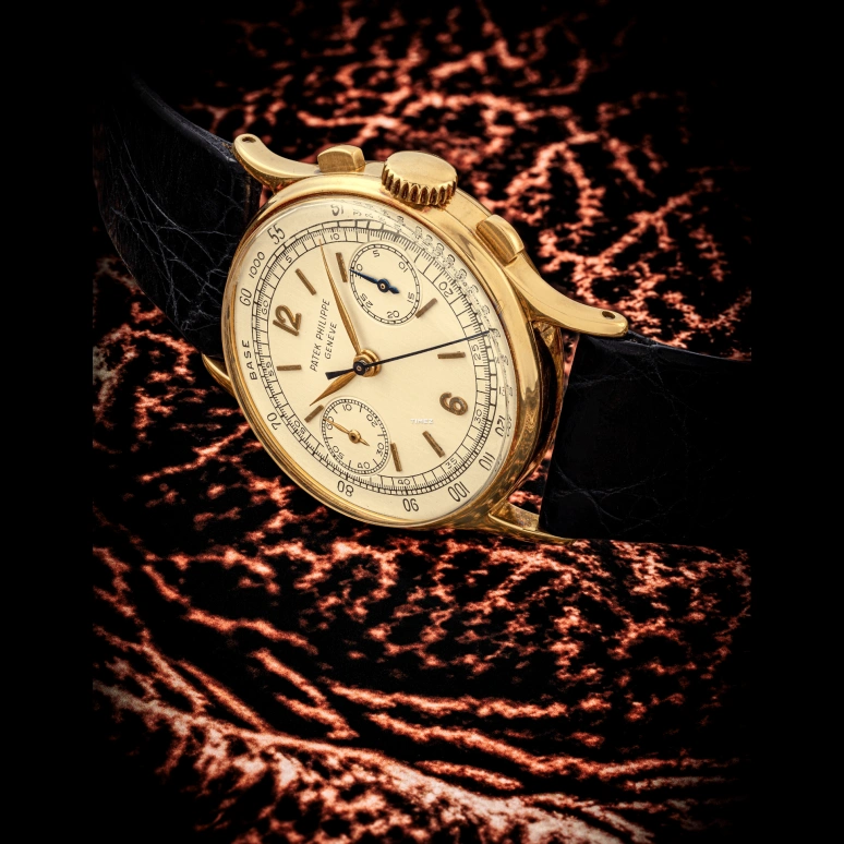 Patek Philippe,Calatrava 33mm,33mm,Yellow Gold,Beige,Handwound,Chronograph,Sapphire,Crystal Glass,130J