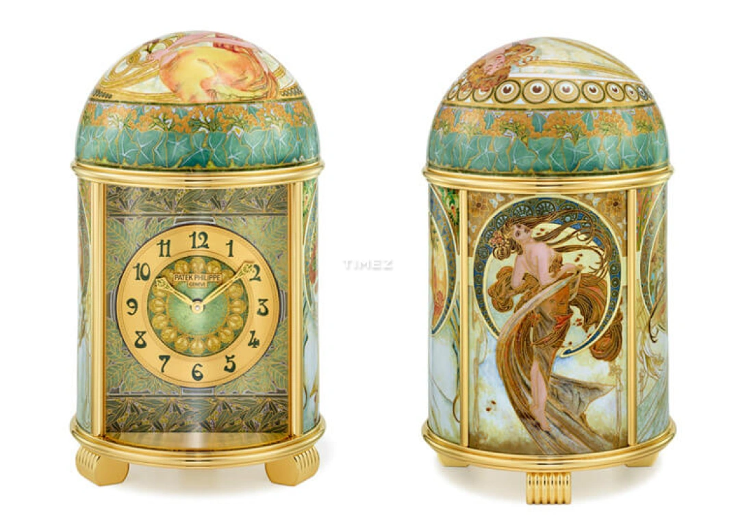 Patek Philippe,Dome Clocks ,Yellow Gold,Green,Gold,Electromechanical,In-house Caliber,Colorful,Gold,Green,20061M,20061M-001