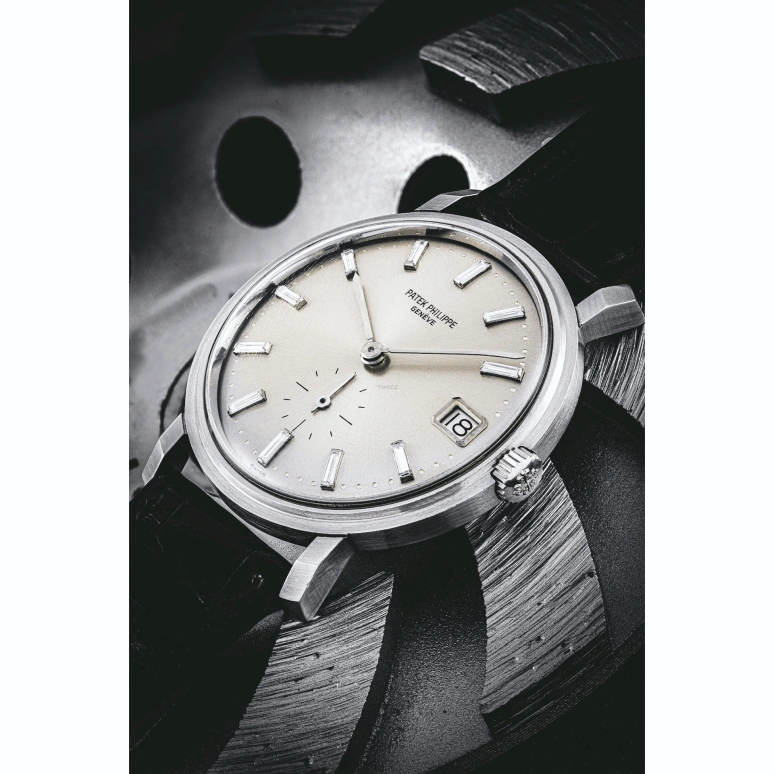 Patek Philippe,Calatrava 35mm,35mm,Platinum,Silver White,Automatic,Sapphire,Crystal Glass,Round,3445P