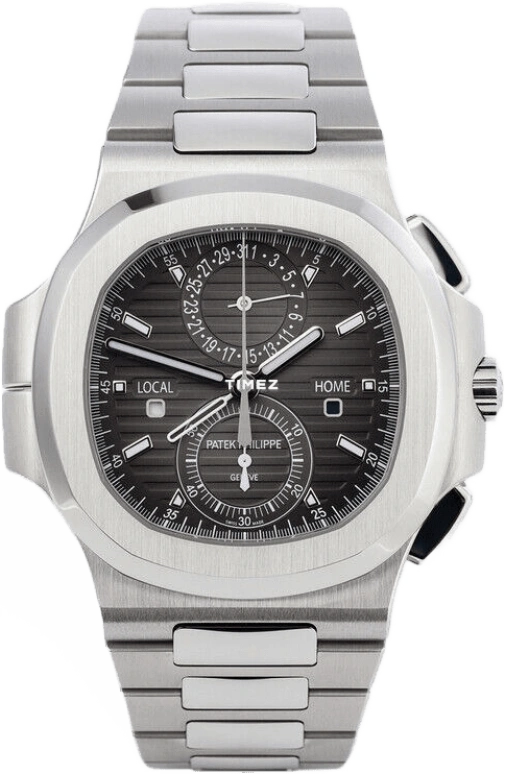 Patek Philippe,Nautilus 40.50mm,40.50mm,Stainless Steel,Black,Automatic,Chronograph,Day,Dule Time,Flyback,55hours,In-house Caliber,Andrew Robertson,Neymar,5990,5990/1A-001