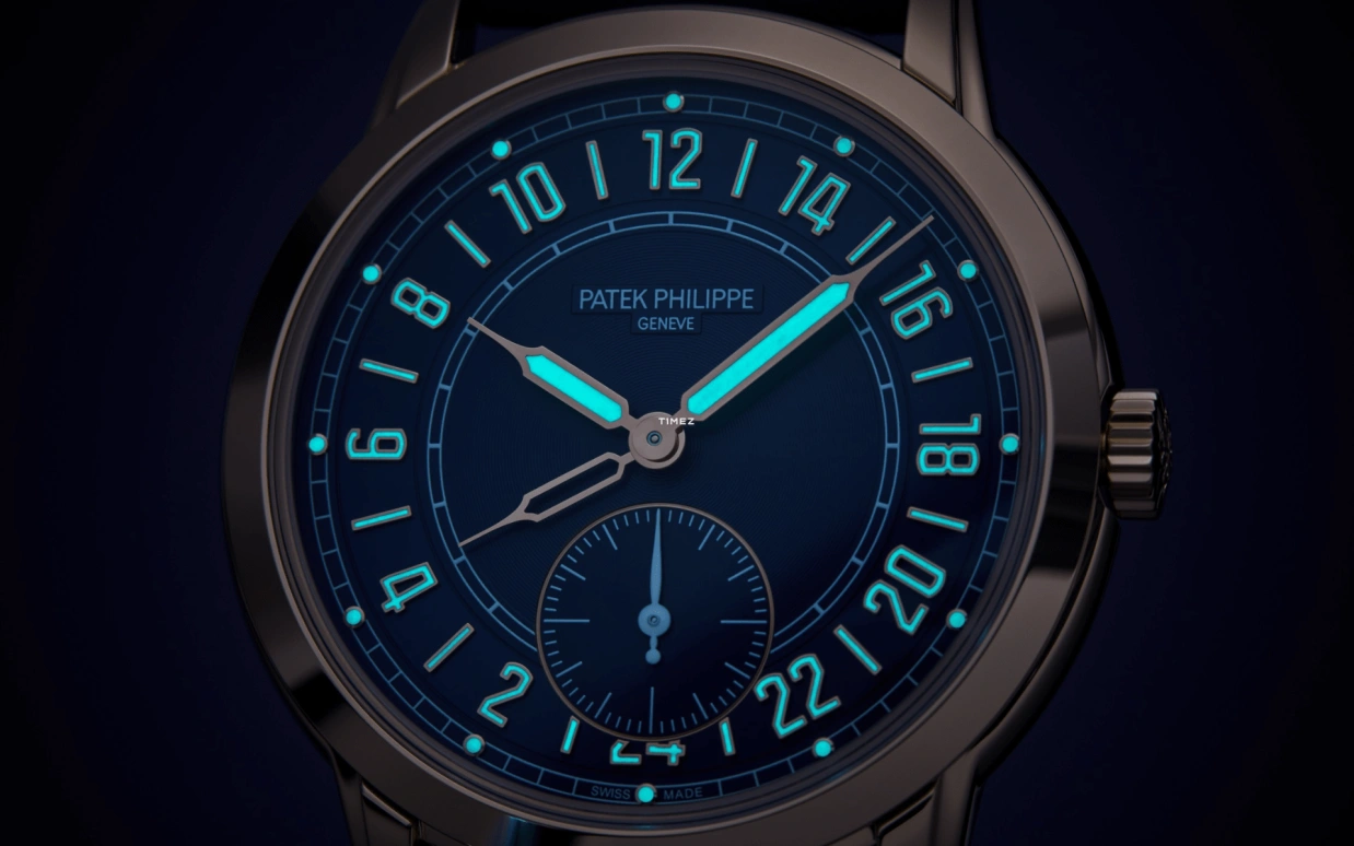 Patek Philippe,Complications 42mm,42mm,Rose Gold,Blue,Automatic,Dule Time,48hours,5224R,5224R-001