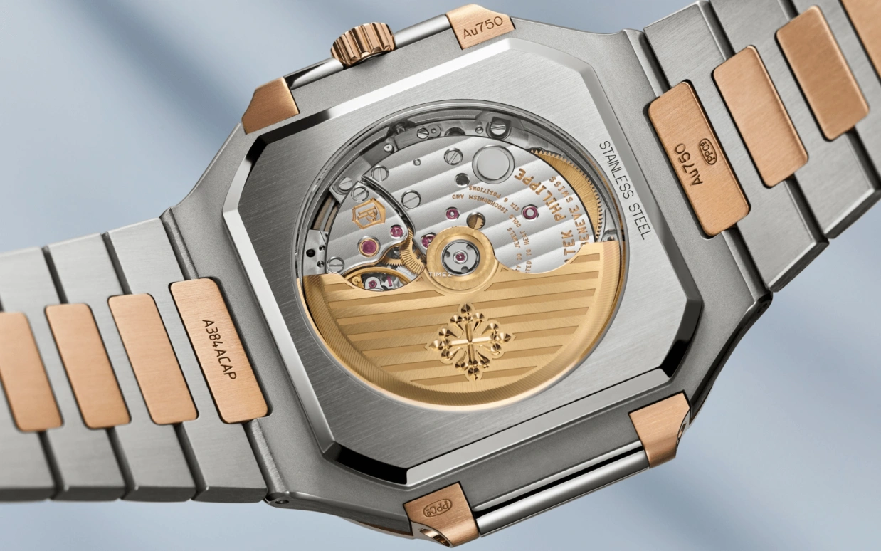Patek Philippe,Cubitus 45mm,45mm,Stainless Steel,Rose Gold,Blue,Automatic,Day,45hours,5821,5821/1AR-001