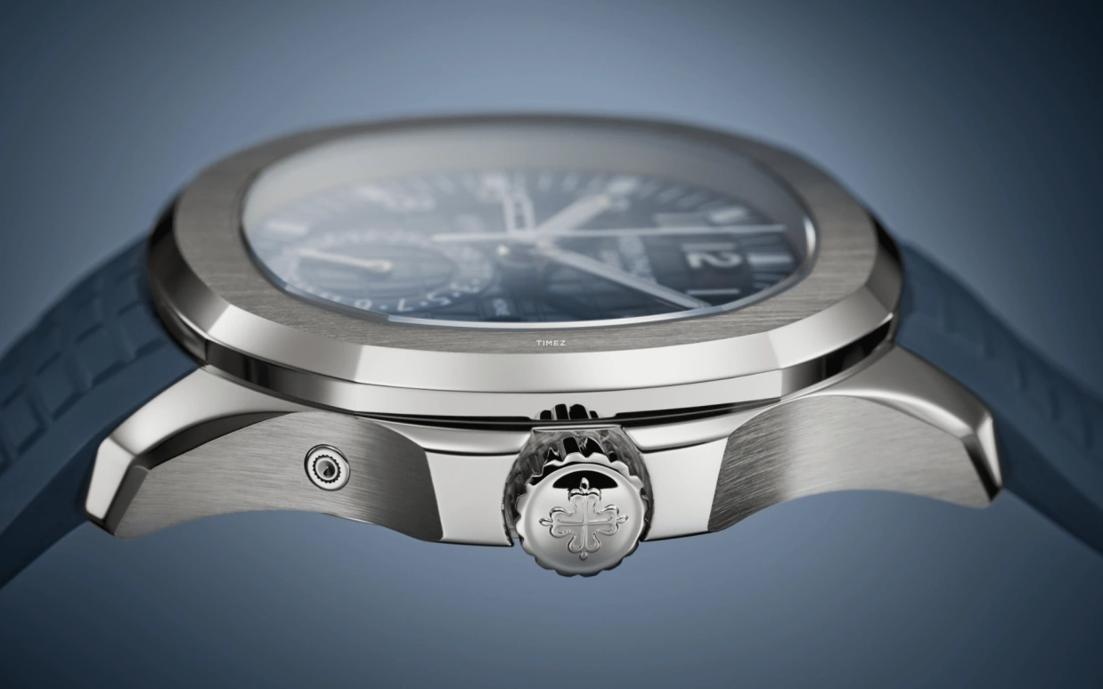 Patek Philippe,Aquanaut 40.80mm,40.80mm,White Gold,Blue,Grey,Automatic,Day,Dule Time,Day / Night Indication,Kevin De Bruyne,Harry Kane,5164G,5164G-001