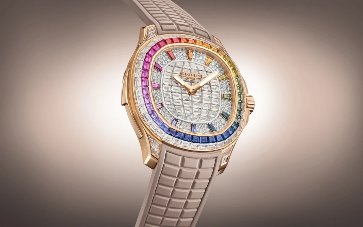 Patek Philippe,Aquanaut 38.80mm,38.80mm,Rose Gold,Silver White,Automatic,Minute Repeater,48hours,5260,5260/355R-001