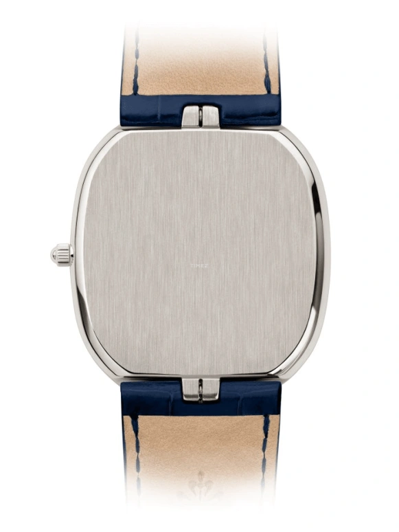 Patek Philippe,Golden Ellipse 34.50mm,34.50mm,Platinum,Blue,Automatic,48hours,In-house Caliber,5738P,5738P-001