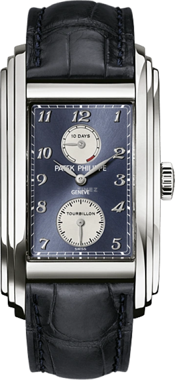 Patek Philippe,Gondolo 29.60x51.70mm,29.60x51.70mm,White Gold,Blue,Handwound,Power Reserve Indicator,Tourbillon,5101G,5101G-001