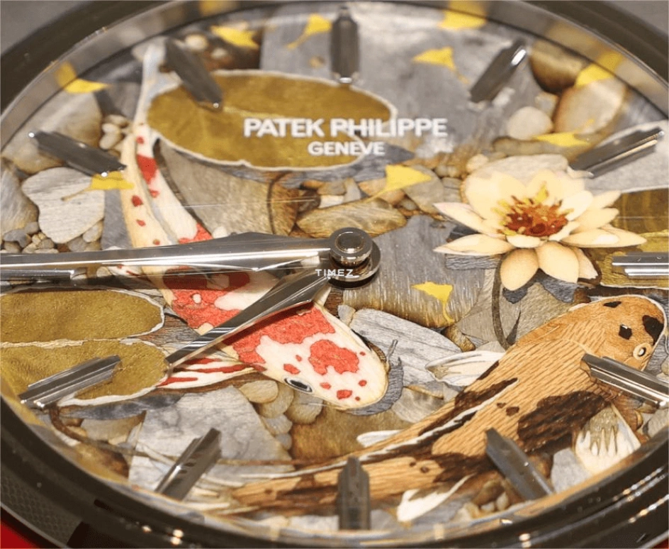 Patek Philippe,Dome Clocks ,Brown,Multi-Color,Round,Silver,Green,Enamel,25027M,25027M-001