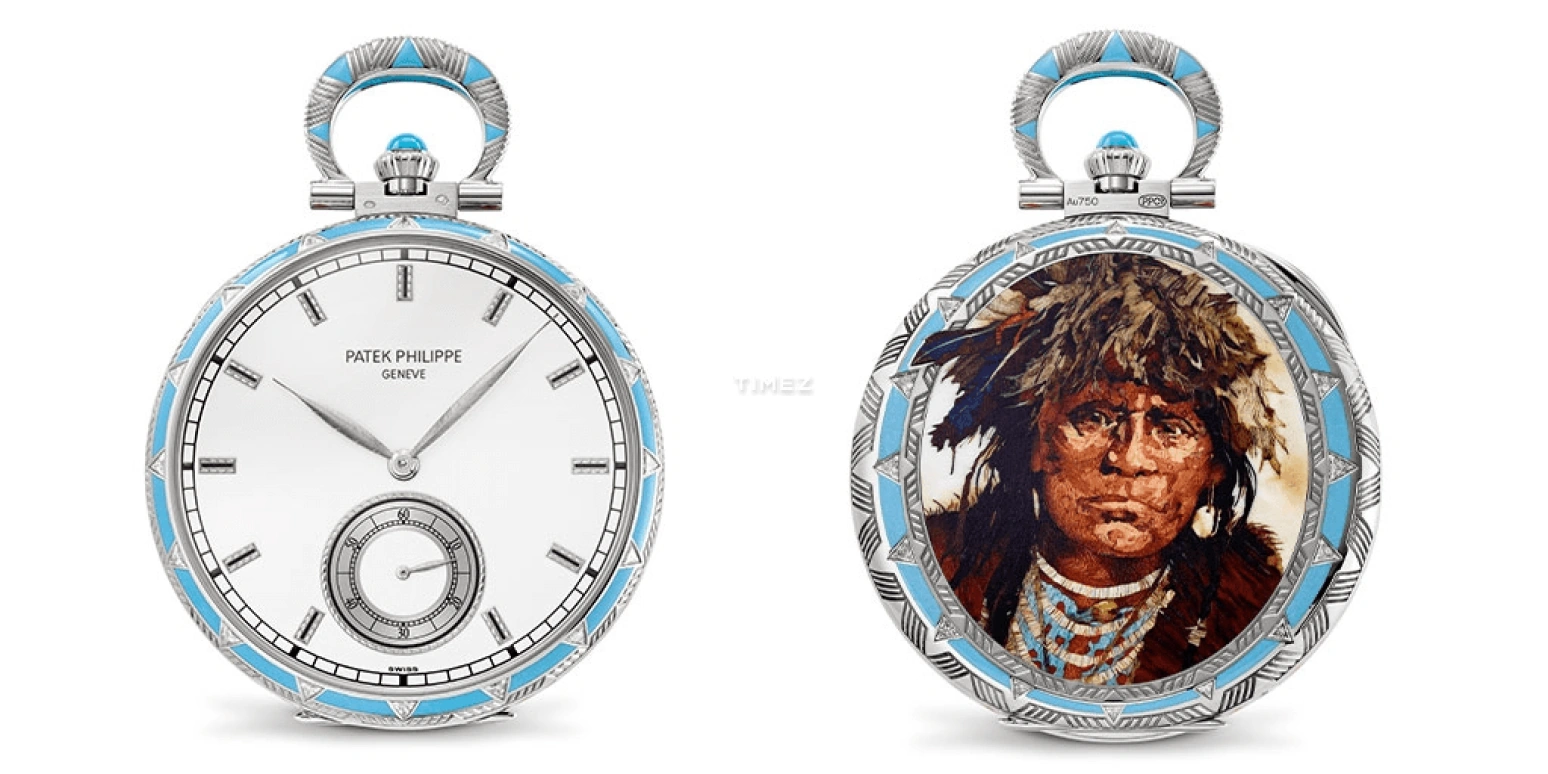 Patek Philippe,Pocket Watches 44.10mm,44.10mm,White Gold,White,Handwound,42hours,In-house Caliber,995,995/107G