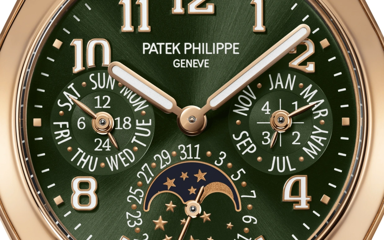 Patek Philippe,Twenty~4 36mm,36mm,Rose Gold,Green,Automatic,Moonphase,Leap Year,Month,Date,48hours,In-house Caliber,7340,7340/1R-010