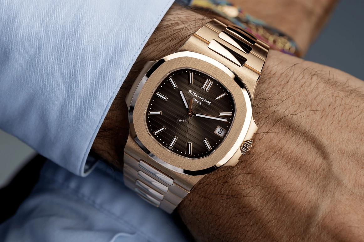 Patek Philippe,Nautilus 40mm,40mm,Rose Gold,Brown,Gradient,Automatic,Day,45hours,A$AP ROCKY,ASAP ROCKY,Flacko,5711,5711/1R-001