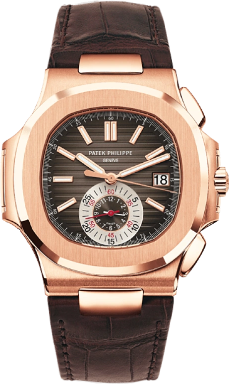 Patek Philippe,Nautilus 40.50mm,40.50mm,Rose Gold,Brown,Automatic,Chronograph,Day,Gerard Piqué Bernabéu,Sergio Ramos,5980R,5980R-001