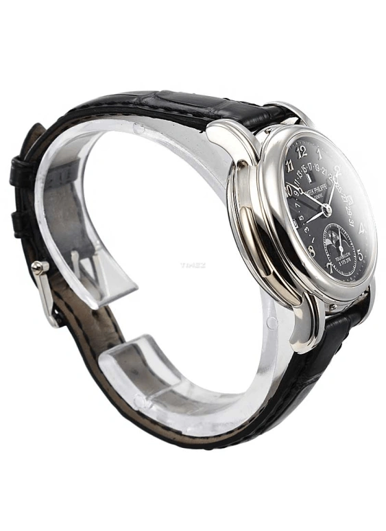 Patek Philippe,Grand Complications 36.80mm,36.80mm,White Gold,Black,Handwound,Moonphase,Leap Year,Month,Date,48hours,In-house Caliber,5016G,5016G-012