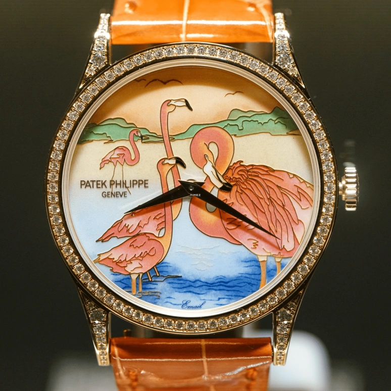 Patek Philippe,Calatrava ,Rose Gold,Orange,Multi-Color,Automatic,48hours,In-house Caliber,5077,5077/1004-067