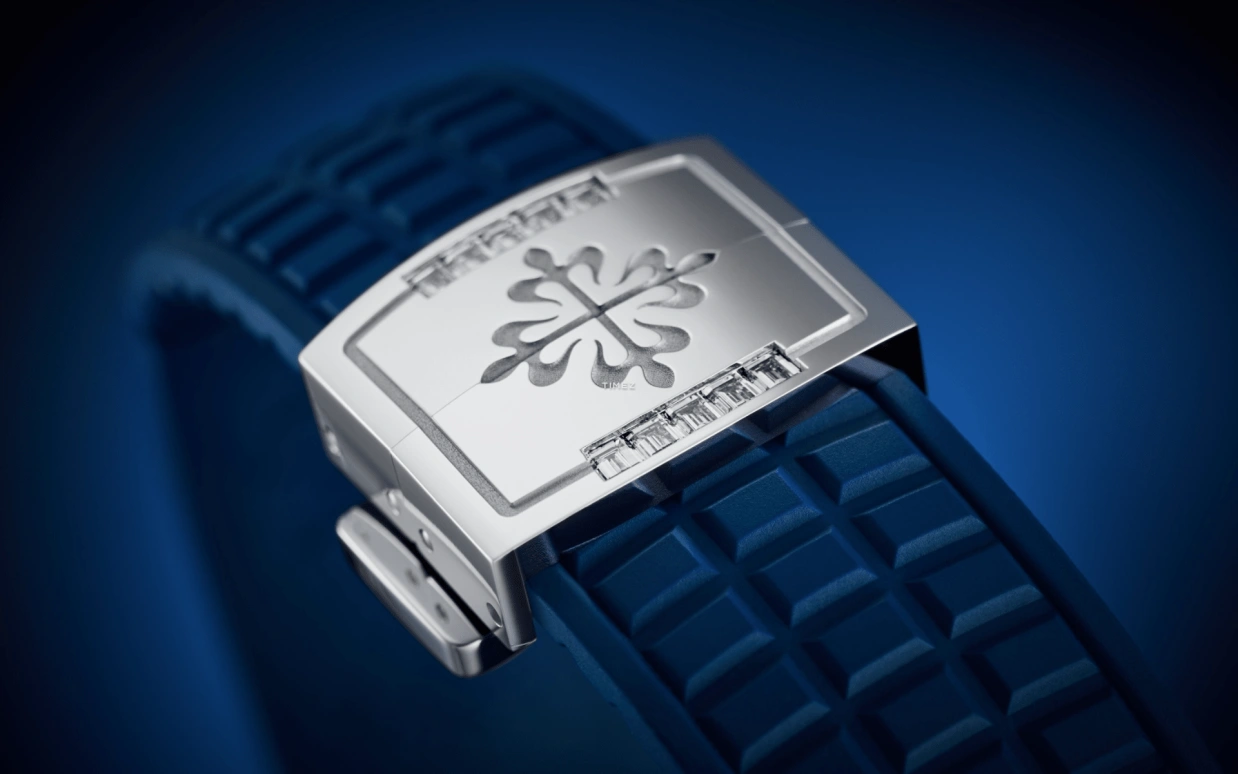 Patek Philippe,Aquanaut 38.80mm,38.80mm,White Gold,Silver,Blue,Automatic,45hours,In-house Caliber,Mark Wahlberg,Marky Mark,5268,5268/461G-001