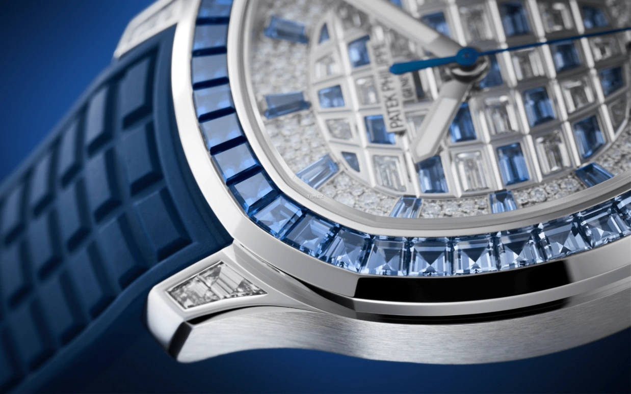 Patek Philippe,Aquanaut 38.80mm,38.80mm,White Gold,Silver,Blue,Automatic,45hours,In-house Caliber,Mark Wahlberg,Marky Mark,5268,5268/461G-001