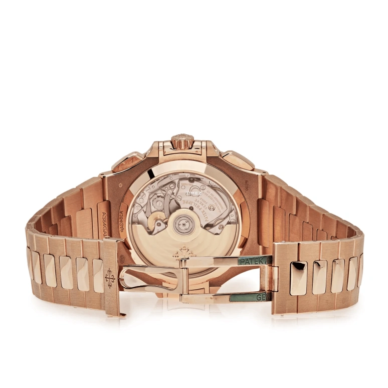 Patek Philippe,Nautilus 40.50mm,40.50mm,Rose Gold,Black,Automatic,Chronograph,Day,5980,5980/1R-001-TiffanyCo