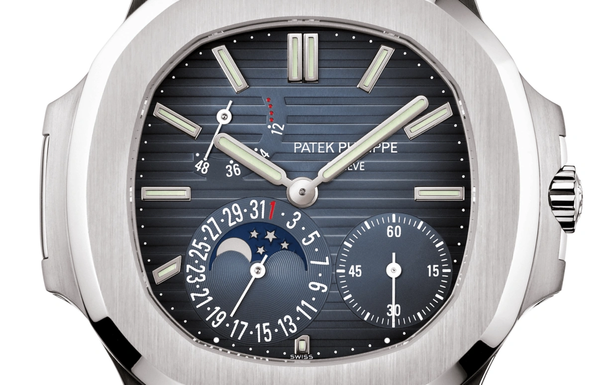 Patek Philippe,Nautilus 40mm,40mm,Stainless Steel,Blue,Automatic,Moonphase,Day,Power Reserve Indicator,Thanasis Antetokounmpo,Viktor Gyokeres,5712,5712/1A-001