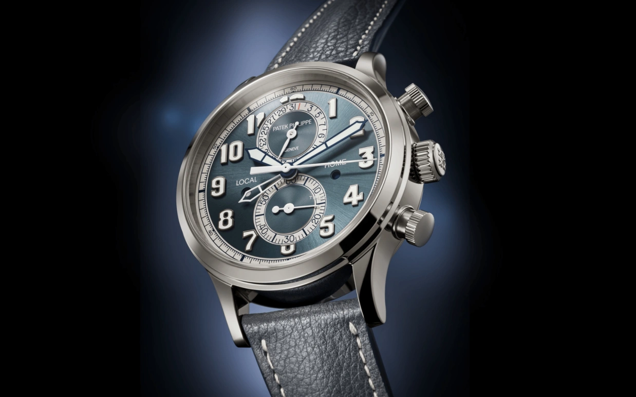 Patek Philippe,Complications 42mm,42mm,White Gold,Grey,Blue,Automatic,Chronograph,Day,Dule Time,Flyback,55hours,In-house Caliber,Ahmed Abouhashima,5924G,5924G-001