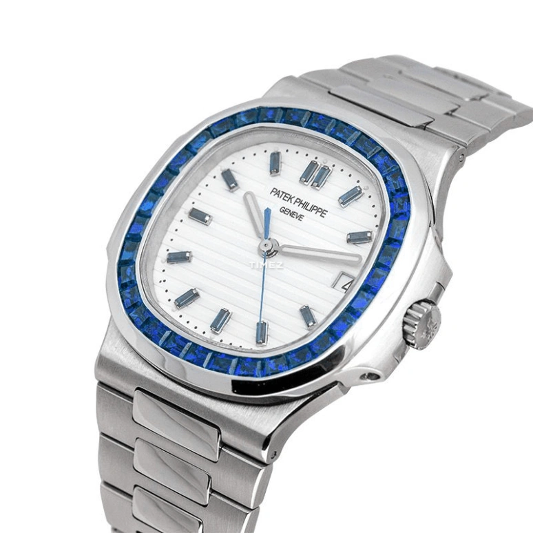 Patek Philippe,Nautilus 40mm,40mm,Platinum,White,Automatic,Day,45hours,Christian Pulisic,5711,5711/111P-010