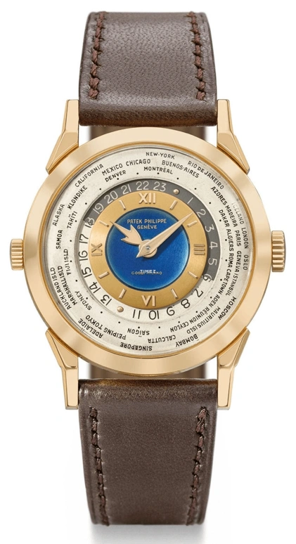 Patek Philippe,Complications 35.50mm,35.50mm,Rose Gold,Blue,White,Automatic,World Time,Day / Night Indication,2523 Gobbi Milan