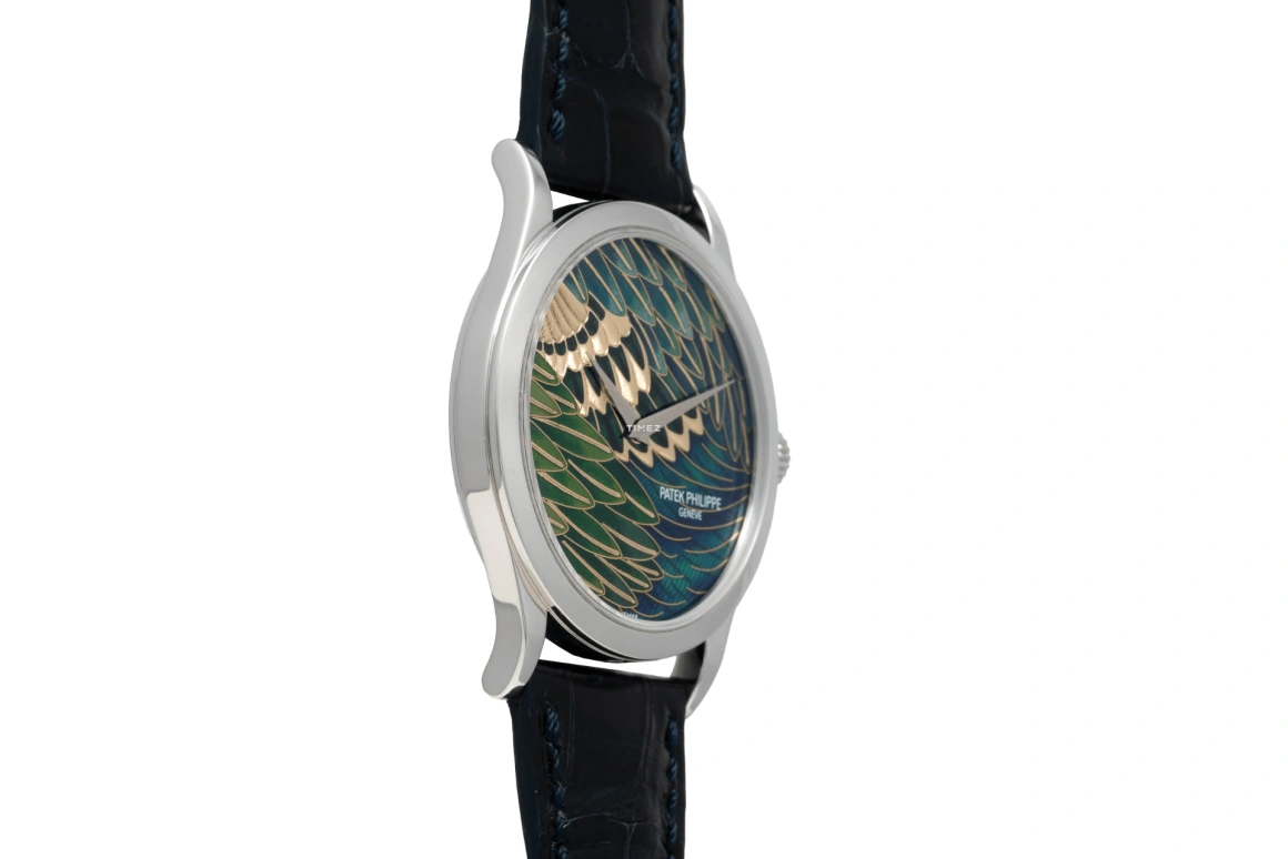Patek Philippe,Calatrava 38mm,38mm,Platinum,Green,Automatic,48hours,In-house Caliber,5077P,5077P-089
