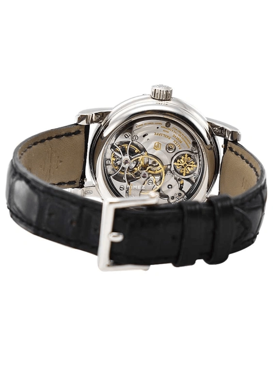 Patek Philippe,Grand Complications 36.80mm,36.80mm,White Gold,Black,Handwound,Moonphase,Leap Year,Month,Date,48hours,In-house Caliber,5016G,5016G-012