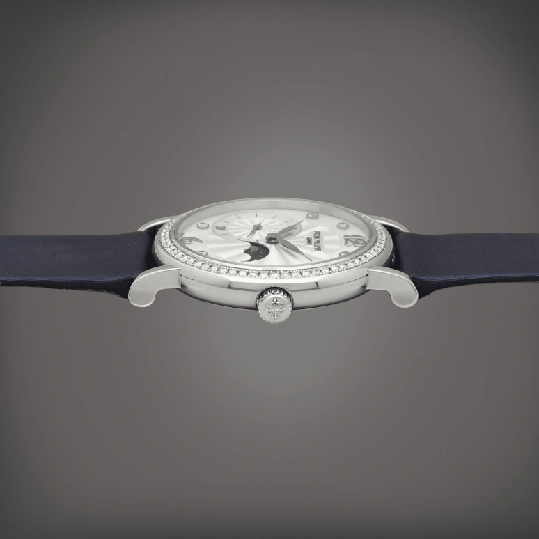 Patek Philippe,Complications 31mm,31mm,White Gold,Silver White,Handwound,Moonphase,38hours,4958G,4958G-001