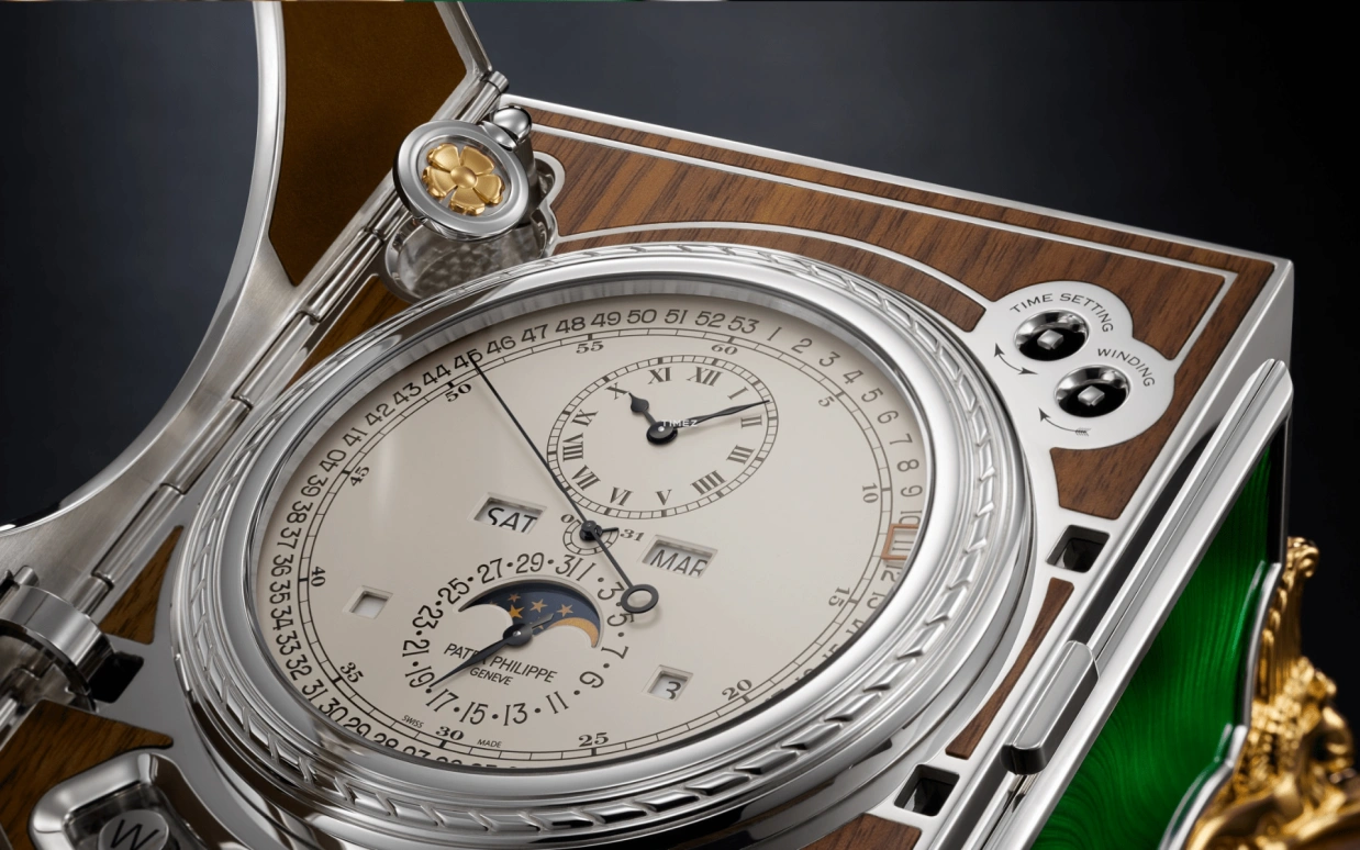 Patek Philippe,Grand Complications 164.60x125mm,164.60x125mm,Silver,Silver White,Handwound,Moonphase,Perpetual Calendar,Leap Year,Month,744hours,In-house Caliber,27000M,27000M-001