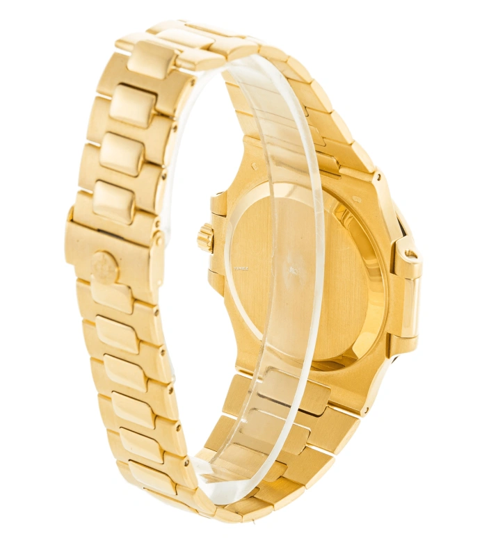 Patek Philippe,Nautilus 37mm,37mm,Yellow Gold,White,Automatic,Day,In-house Caliber,3800,3800/1J-001