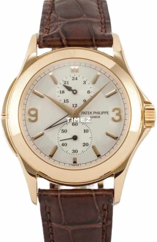 Patek Philippe,Complications 37mm,37mm,Yellow Gold,White,Handwound,Dule Time,In-house Caliber,5134J,5134J-011