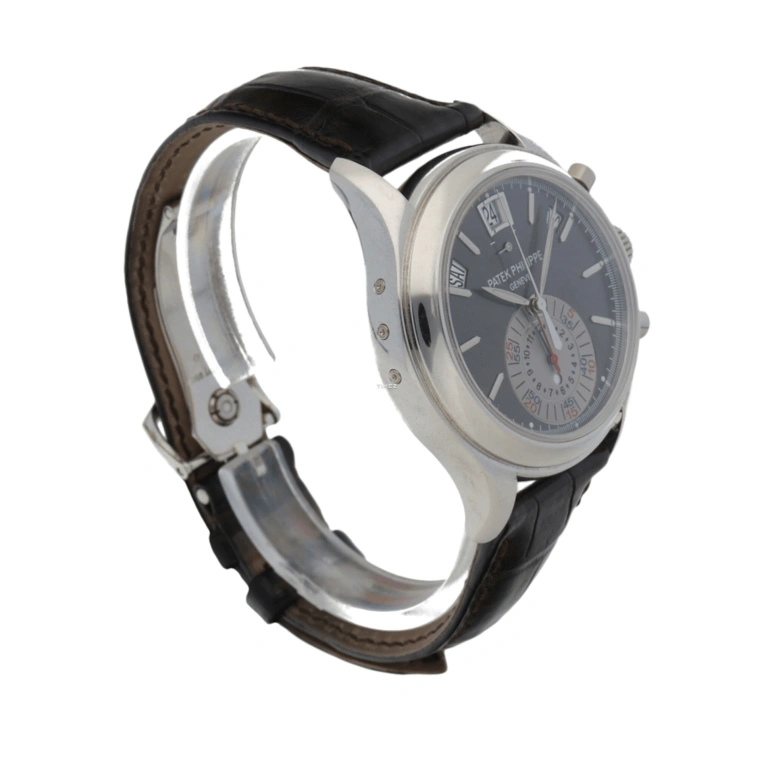 Patek Philippe,Complications 40mm,40mm,Platinum,Grey,Automatic,Chronograph,Annual Calendar,Month,Date,45～55hours,In-house Caliber,5960P,5960P-001