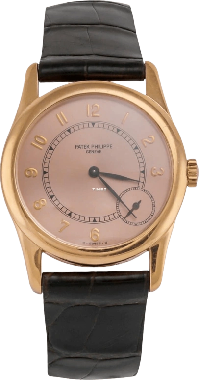 Patek Philippe,Calatrava 33mm,33mm,Rose Gold,Pink,Salmon,Automatic,48hours,In-house Caliber,5000R
