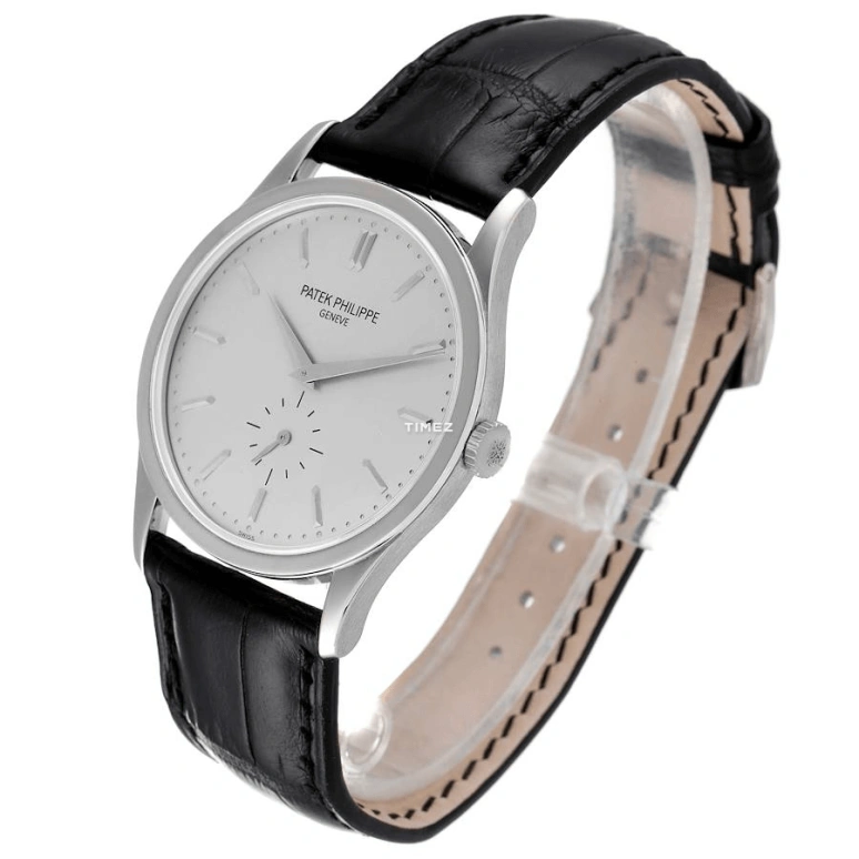 Patek Philippe,Calatrava 37mm,37mm,White Gold,Silver,Handwound,44hours,In-house Caliber,5196G,5196G-001